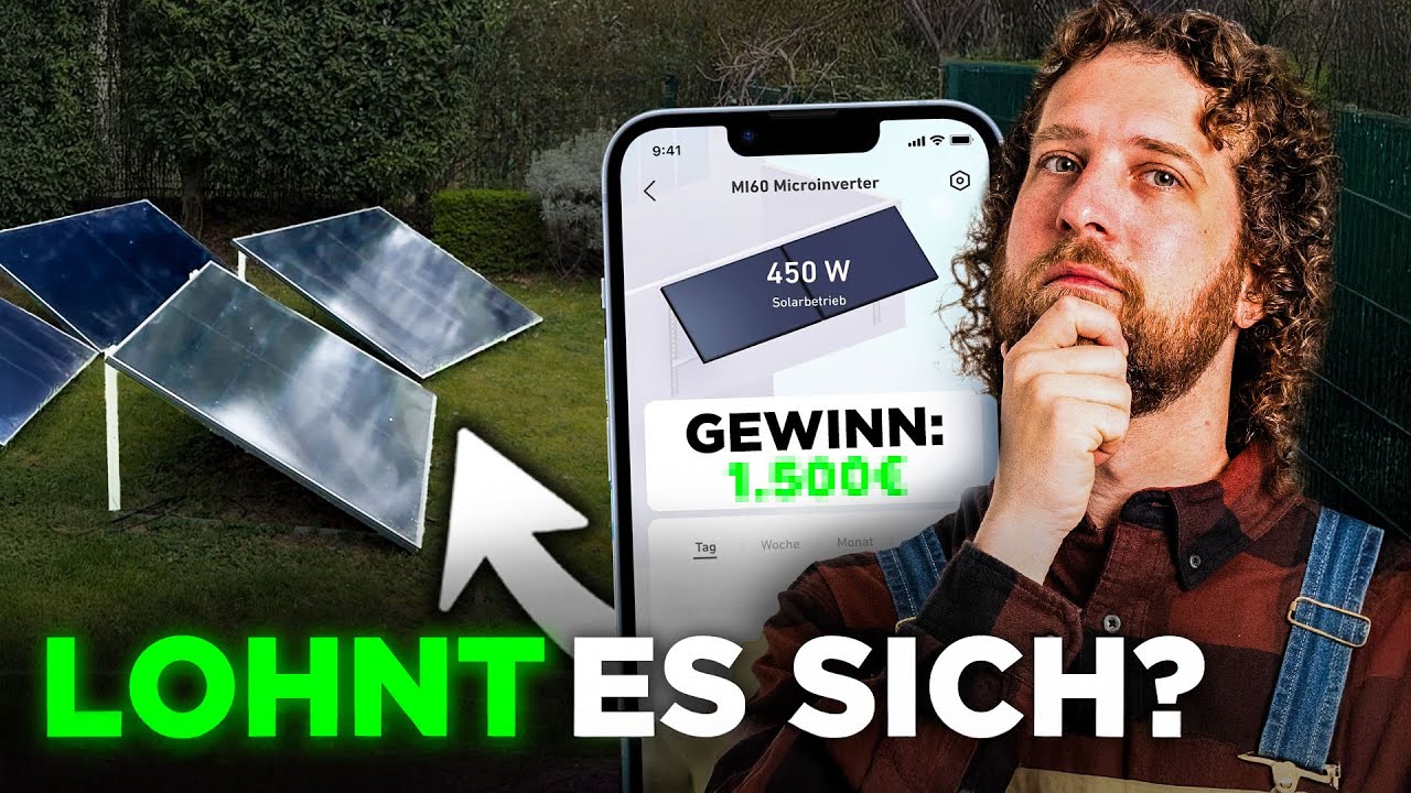 Video Balkonkraftwerk im Winter: lohnt sich das? mit Elektromeister Tobias Haack